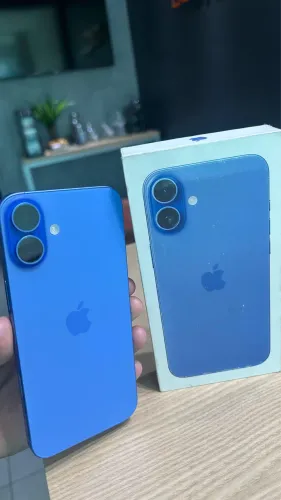 Iphone 16 Plus 128GB Azul Seminovo Garantia Apple Completo 