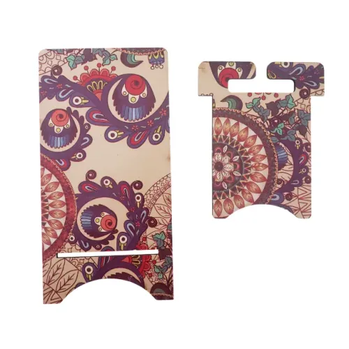 Porta Celular Suporte Artesanato Mdf Estampado Psicodélico