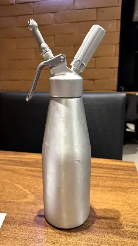 SIFÃO DE CHANTILLY GARRAFA DE 1L AÇO INOX