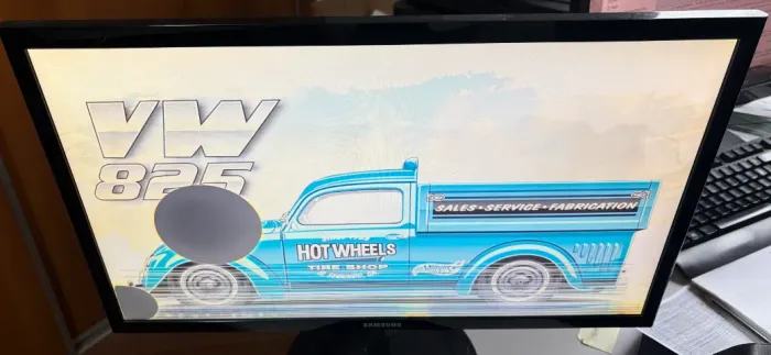 Monitor Samsung S22F350 - usado - tela quebrada - leia