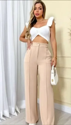 Calça pantalona Duna.