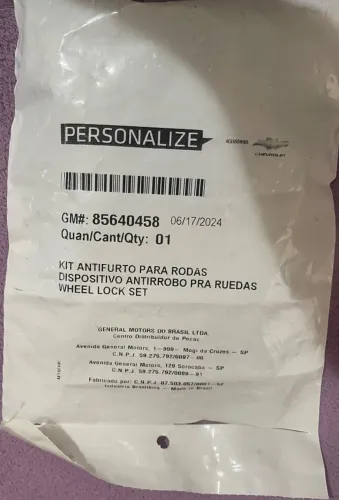 Parafuso anti furto 