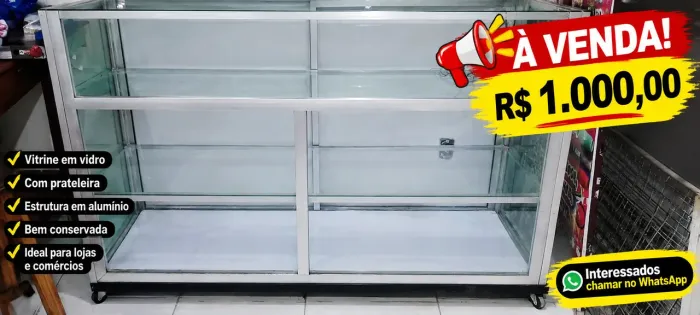 Vitrine de vidro