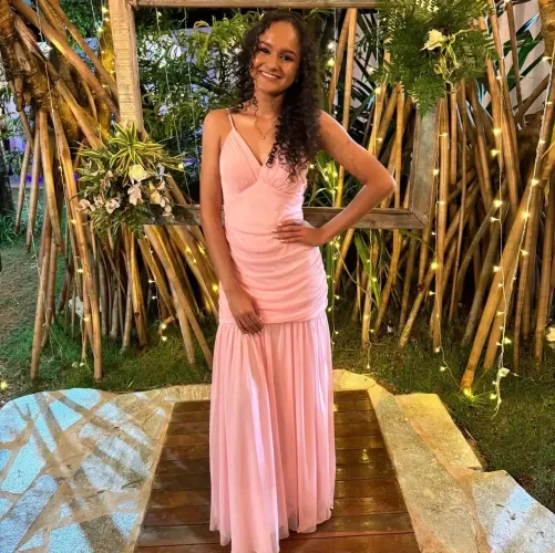 Vestido de festa Rosa bebê