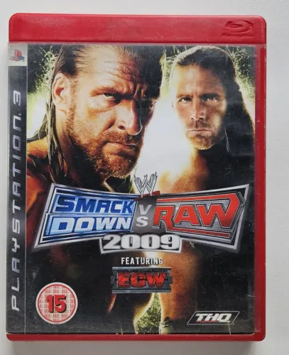 Smack Down VS RAW 2009 Ps3 original usado