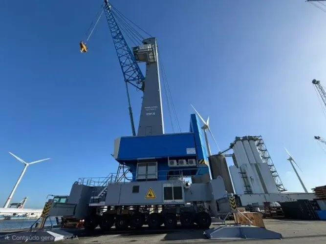 Guindaste Portuário Sobre Pneus KONECRANES GOTTWALD (MOBILE CRANES) ESP.8 150T
