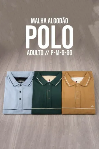 Roupa masculina short camiseta gola polo