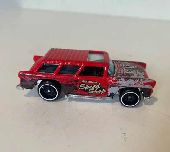 Carrinho Hotwheels Classic 55 Nomade Vermelho Loose Novo 1:64 Hot Wheels