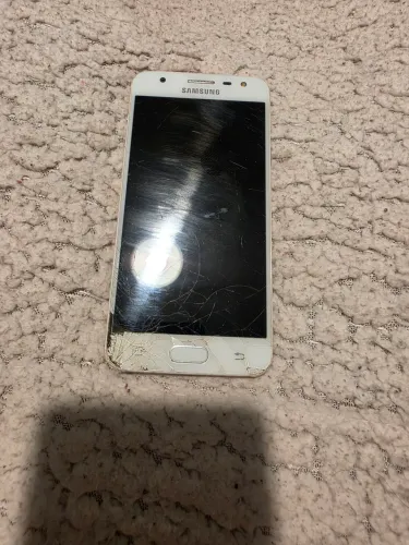 Samsung Galaxy J5 Prime Dourado | Funcionando | Tela Trincada | Peças ou Reparo