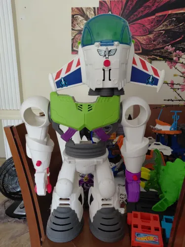 Imaginext Robô Gigante Buzz Lightyear Toy Story Mattel - Nave Espacial