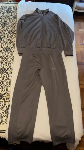 Conjunto adidas cinza