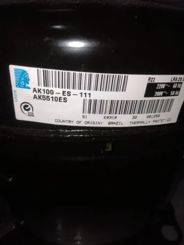 COMPRESSOR AK5510ES 1HP TECUMESCH 220V