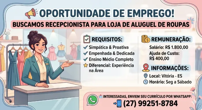 Recepcionista - Vitoria / ES