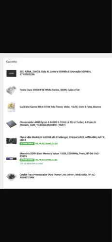 Vendo CPU nova com garantia