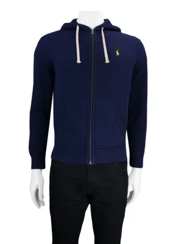Casaco Moletom Canguru Polo Ralph Lauren Original Azul Masculino Tamanho M - Ótimo Estado