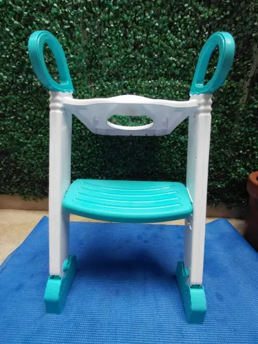 Assento Redutor Infantil Com Escada Para Vaso Sanitário