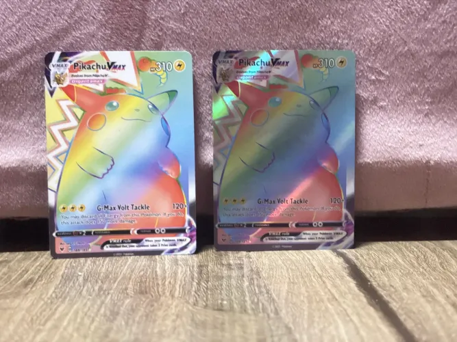 Cartas de Pokémon raras originais 