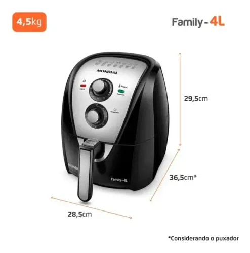 Air Fryer Mondial Family 4L - Nova