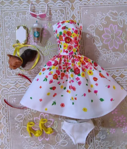 Boneca Barbie The Look Park Pretty roupa e acessórios