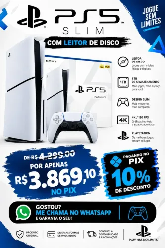 Sony console Ps5 com disco 1 tera