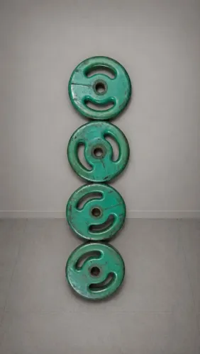 Anilhas 66kg (5kg ,10kg e 3kg) + Banco de supino reto+barra