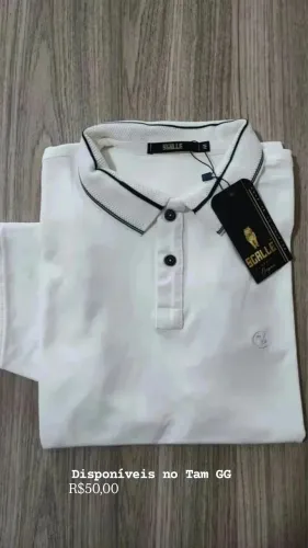 Camisa gola polo premium suedine 
