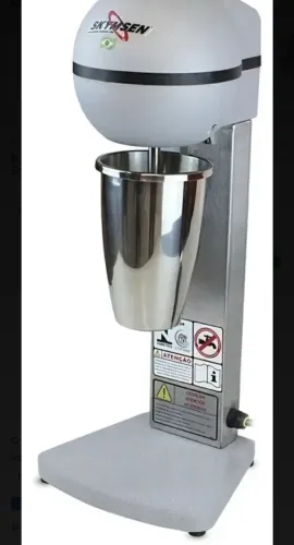 Batedor De Milk Shake Copo Inox 1 Haste Skymsen Sorveteira BMS-N Cinza 800ml