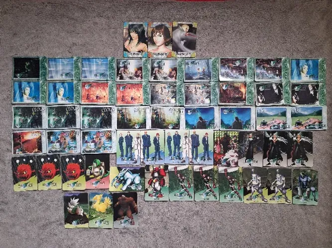 Cartas do jogo Final Fantasy da coleção Final Fantasy Art Museum Trading Card Collection