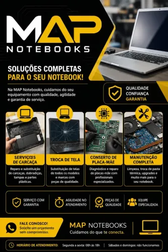 Serviço em notebook
