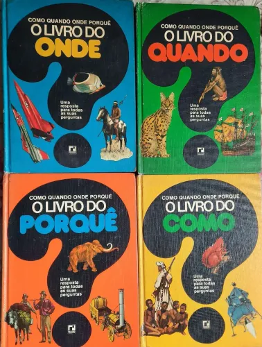 Livros Como,Quando, Onde e Porquê (4 Livros em excelente estado)
