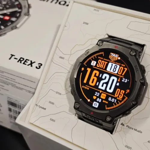 Smartwatch Amazfit T-Rex 3 GPS AMOLED Corrida Treino Garmin Polar Apple Samsung Watch Reló