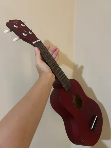 UKULELE MARCA VOGGA COR BORDÔ