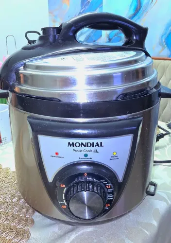 Panela De Pressão Elétrica Pratic Cook 4L Mondial Frequência 60Hz