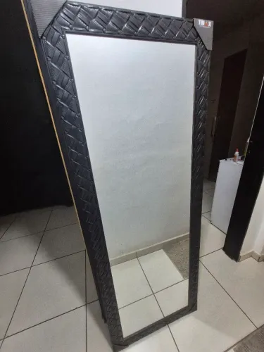 Espelho Grande 60x160cm Tri-Ax Preto - R$220