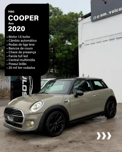Mini Cooper 1.5 Turbo 12V 3P Aut. 2020