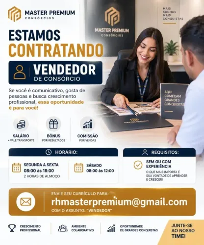Vaga para vendedor