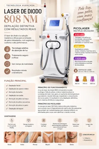 LASER DE DIODO 808 NM + PICOLASER 2em 2
