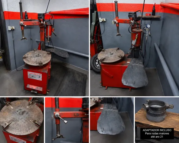 Desmontadora De Pneus Profissional Pneumática Funcionando