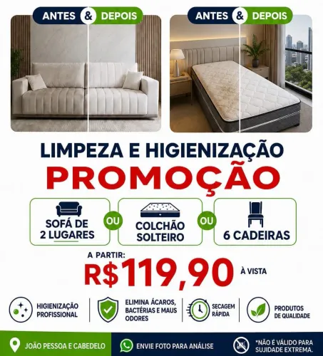 Limpeza de Sofá