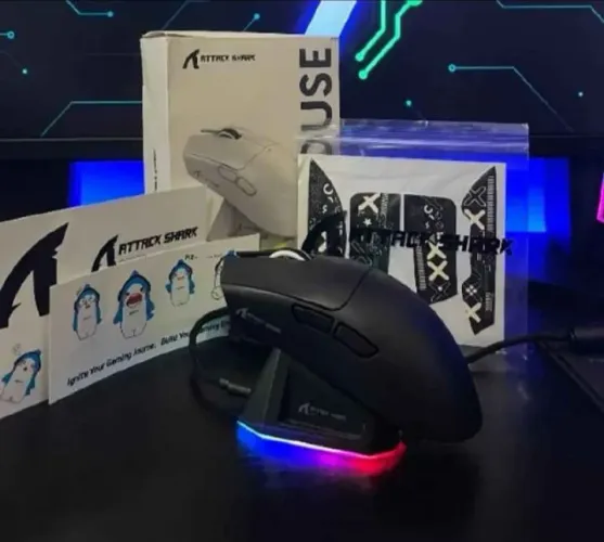 Mouse gamer Attack Shark X11 preto (Lacrado)