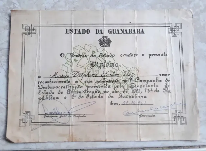 Documento Original Assinatura de Carlos Lacerda de 1961