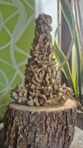 Escultura Gnomo de argila fria. Arte autoral 