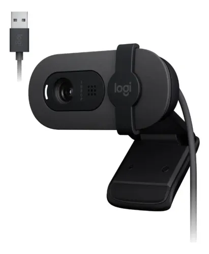 WEBCAM LOGITECH FULL HD 1080P COM MICROFONE BRIO 100 - LOJA DADO DIGITAL