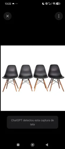4 cadeiras pretas