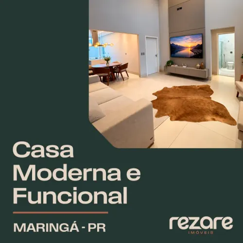 Casa para Venda em Maringá, Jardim Europa, 3 dormitórios, 1 suíte, 3 banheiros, 2 vagas