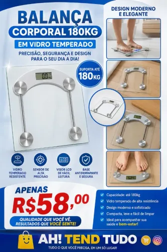 Balança Corporal vidro
