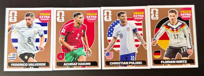 Figurinhas Legend Bronze Extra Sticker Copa do Mundo 2026.