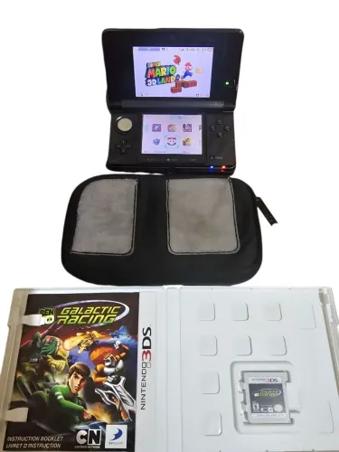 Nintendo 3ds old Portátil + case + suporteem ótimo estado, com película na tela inferior.<br>