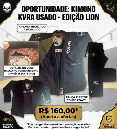 Kimono KVRA preto A3