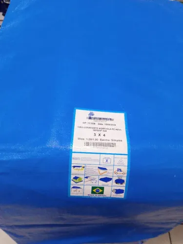 Lona forte com ilhós de alumínio 